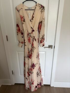 baltic born bridget textured maxi dress Baltic Born Womens Bridget Midi Dress | Ivory + Black Floral